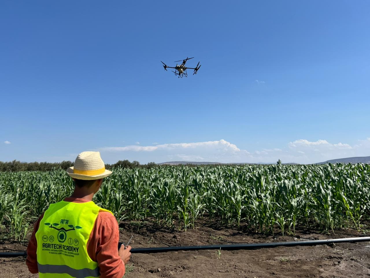 Modern farming technology in action
